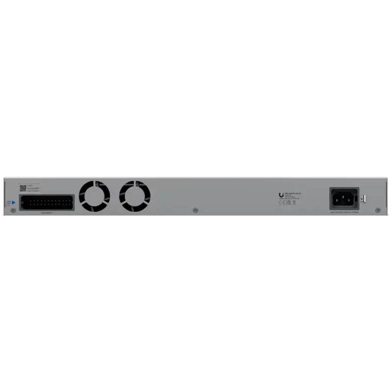 Ubiquiti Layer 3 Etherlighting switch USW-PRO-HD-24-EU, (22) 2.5 GbE, (2) 10 GbE ports, (4) 10G SFP+ ports. DC power backup read