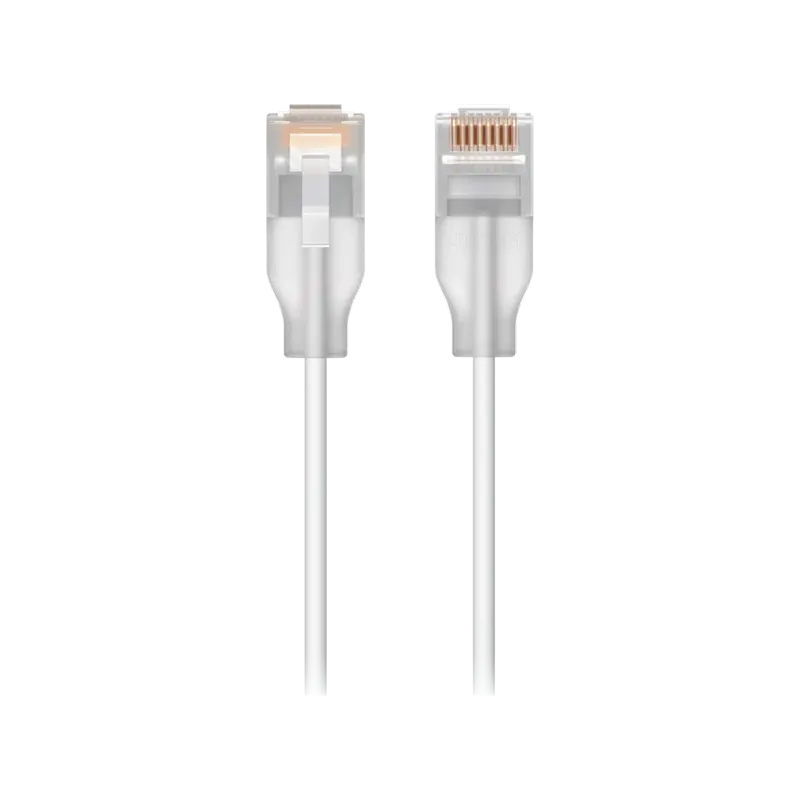 Ubiquiti UACC-Cable-Patch-EL-0.15M-W UniFi Etherlighting Patch Cable, Translucent booted RJ45 for optimal Etherlighting brightne