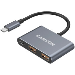 CANYON hub DS-3 3in1 USB-C Dark Grey - 2