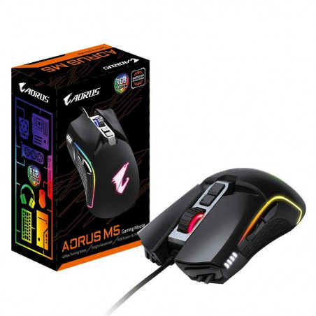 Геймърска оптична мишка Gigabyte Aorus M5 RGB Fusion - 6
