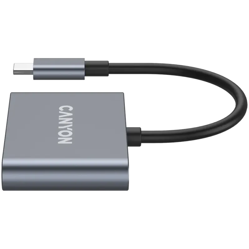 CANYON hub DS-3 3in1 USB-C Dark Grey - 1