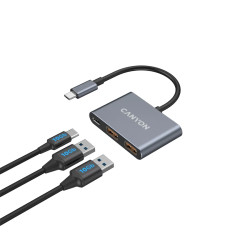 CANYON hub DS-3 3in1 USB-C Dark Grey - 5