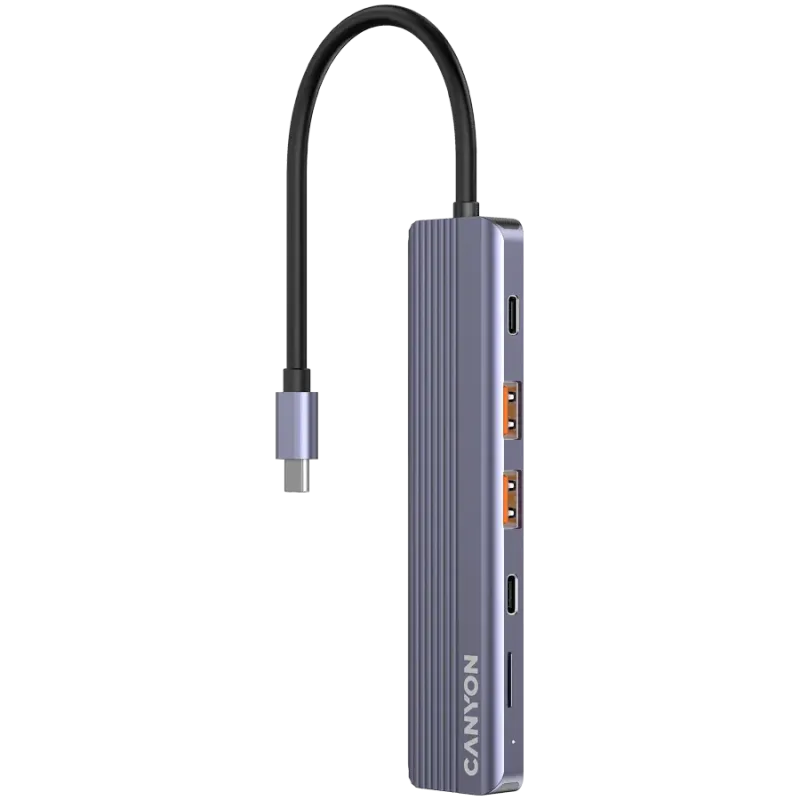 CANYON hub DS-17 6in1 4k USB-C Grey - 1