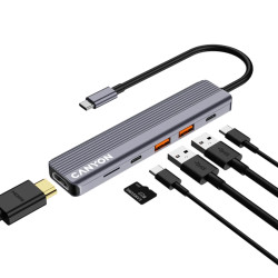CANYON hub DS-17 6in1 4k USB-C Grey - 6