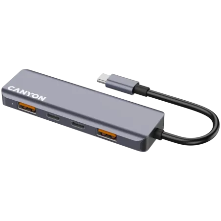 CANYON hub DS-18 5in1 USB-C Grey - 1
