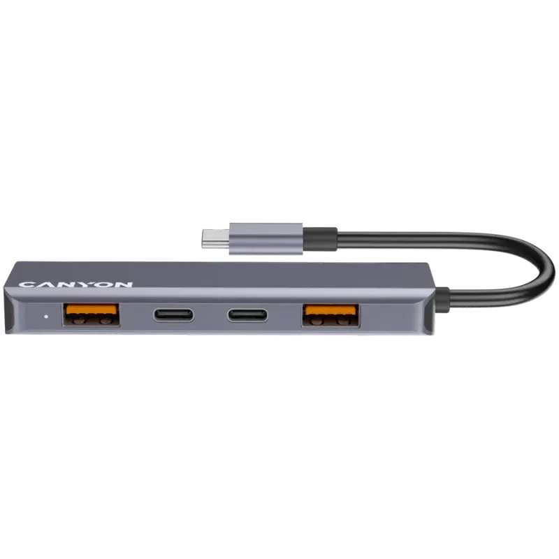 CANYON hub DS-18 5in1 USB-C Grey - 1