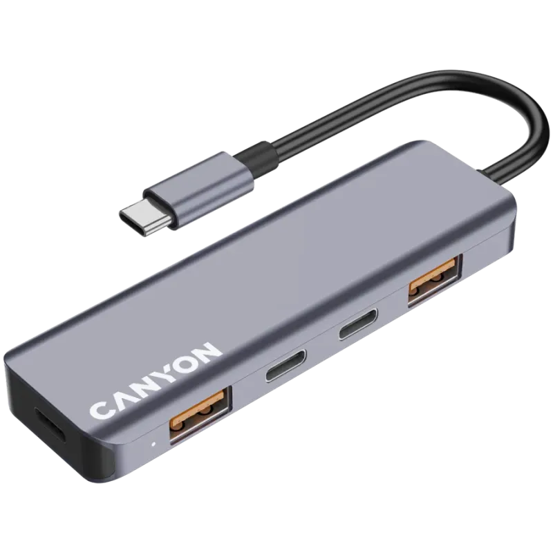 CANYON hub DS-18 5in1 USB-C Grey - 1