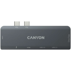 CANYON hub DS-5 7in1 Thunderbolt 3 Space Grey - 4