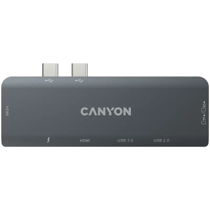 CANYON hub DS-5 7in1 Thunderbolt 3 Space Grey - 1