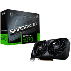 MSI Video Card Nvidia GeForce RTX 5070 12G SHADOW 2X OC, 12GB GDDR7, 192bit, Effective Memory Clock: 28000MHz, Boost: 2542 MHz, 