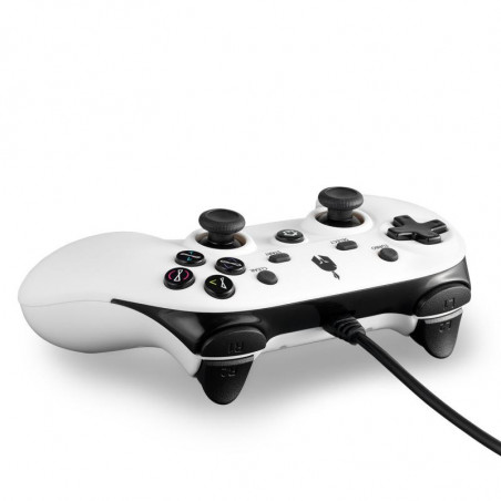 Жичен геймпад Spartan Gear Oplon, за PC и PS3, Бял - 2