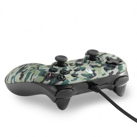 Жичен геймпад Spartan Gear Oplon, за PC и PS3, Green Camo - 2