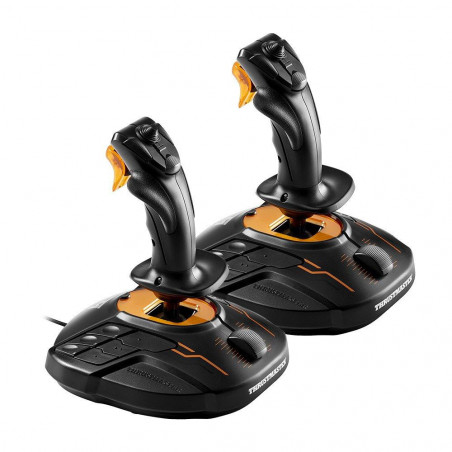 Жичен джойстик Thrustmaster T.16000M FCS Space Sim Duo Stick, авиосимулатор за PC, Черен - 3