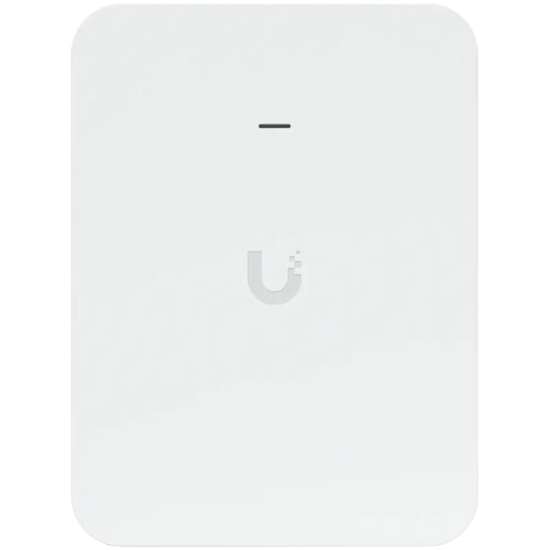 Ubiquiti U7-Pro-Wall mounted WiFi 7 AP with 6 spatial streams and 6 GHz support tailored for home builders with seamless install