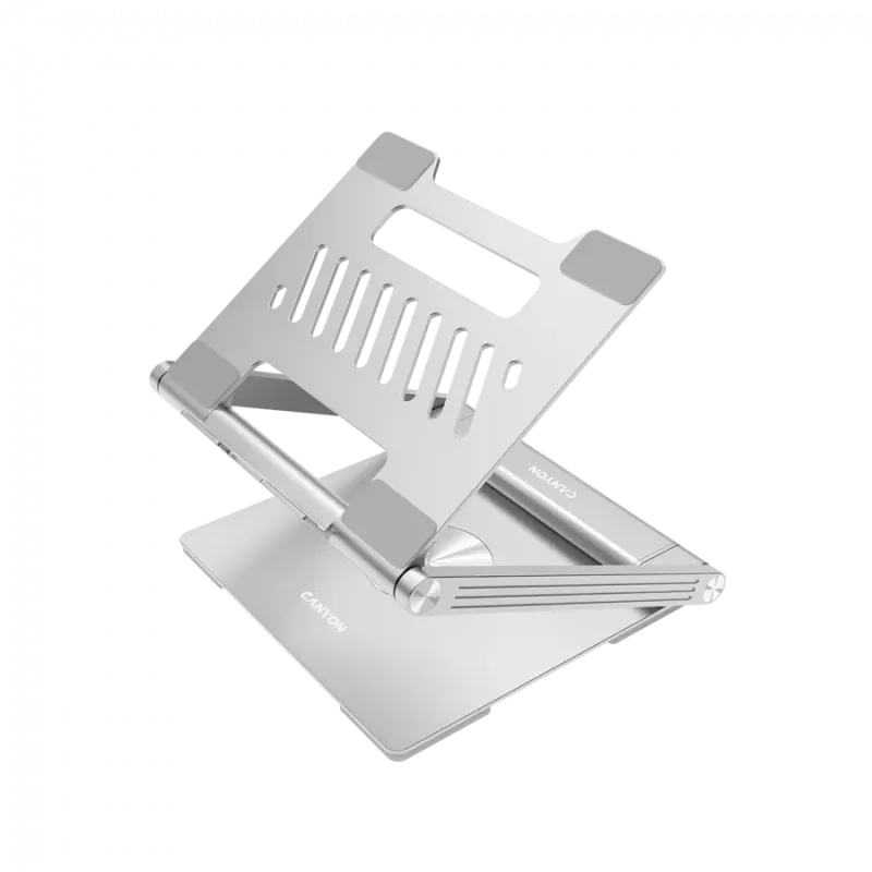 Canyon Laptop stands with hub, TYPE C F to HDMI2.0+2USB3.0+USBC3.0+RJ45+PD, TYEP C TO C cable 1m white with Emarker: HUSB332A, M