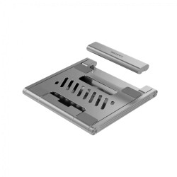 Canyon Laptop stands with hub, TYPE C F to HDMI2.0+2USB3.0+USBC3.0+RJ45+PD, TYEP C TO C cable 1m white with Emarker: HUSB332A, M