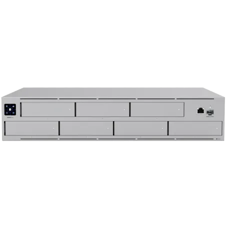 Ubiquiti UNAS-Pro-EU 2U rack-mount NAS with (7) 2.5/3.5" drive bays and 10 Gbps performance designed for large-scale file storag