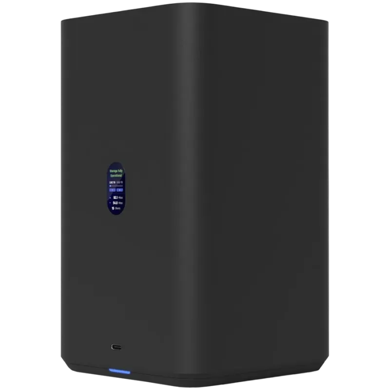 Ubiquiti UniFi UNAS-2-W-EU Network Attached Storage with (2) 3.5inch HDD bays, 2.5 GbE networking, USB-C connectivity, and an in