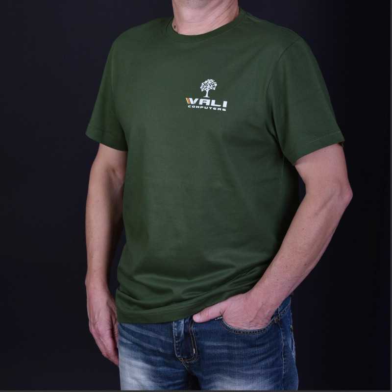 Тениска VALI COMPUTERS Unisex, размер XL, Зелена - 1
