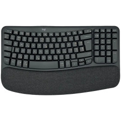 LOGITECH Wave Bluetooth ergonomic keyboard - GRAPHITE - US INT'L - 1