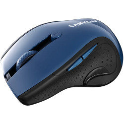 CANYON 2.4Ghz wireless mouse, optical tracking - blue LED, 6 buttons, DPI 1000/1200/1600, Blue Gray pearl glossy - 3