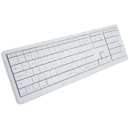CLEVETURA CLVX 1 Touch-On-Keys AI Wireless Keyboard, ANSI US Mac layout, Scissor Switches, Aluminum Chassis, Interactive RGB, Ma