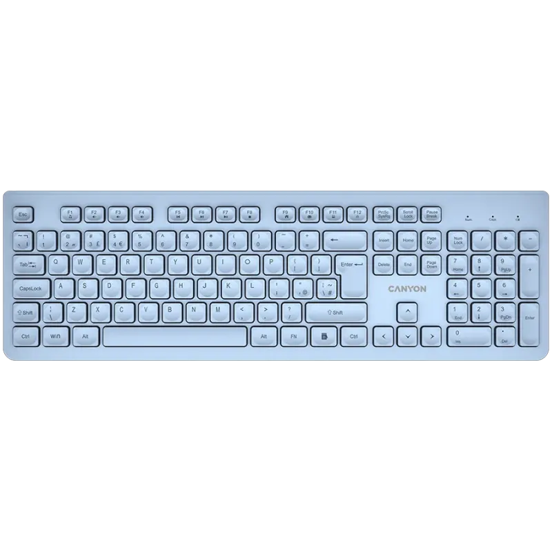 CANYON keyboard HKB-W01 UK/US AAA Wireless Blue - 1