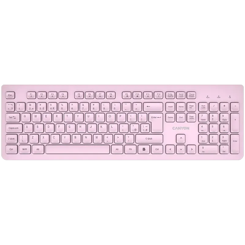 CANYON keyboard HKB-W01 UK/US AAA Wireless Pink - 1