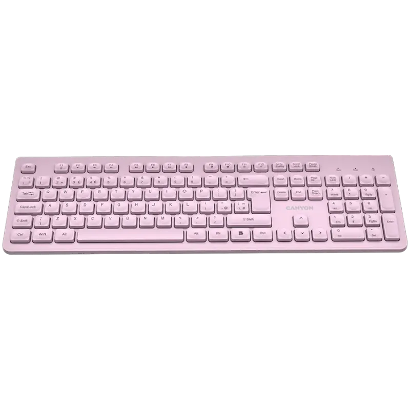CANYON keyboard HKB-W01 UK/US AAA Wireless Pink - 1