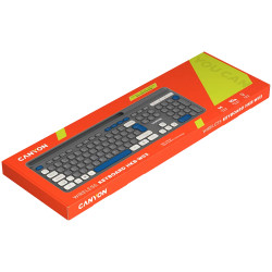 CANYON keyboard HKB-W03 EN AAA Wireless Grey - 7