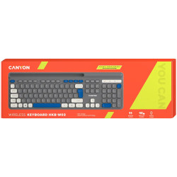 CANYON keyboard HKB-W03 EN AAA Wireless Grey - 8