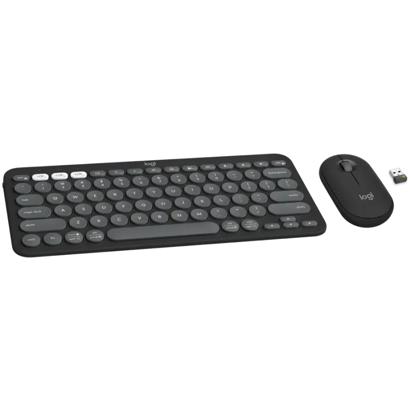 LOGITECH Pebble 2 Bluetooth Keyboard Combo - TONAL GRAPHITE - US INT'L - 1