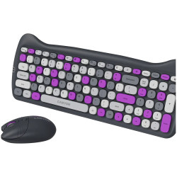 CANYON HSET-W6 EN Keyboard+Mouse Kitty Edition AAA+АА Wireless Violet - 3
