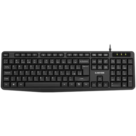 CANYON keyboard KB-1 EN/BG Wired Black - 1