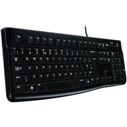 LOGITECH K120 Corded Keyboard - BLACK - USB - US INT'L - B2B - 1