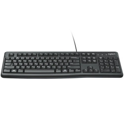 LOGITECH K120 Corded Keyboard - BLACK - USB - US INT'L - B2B - 3