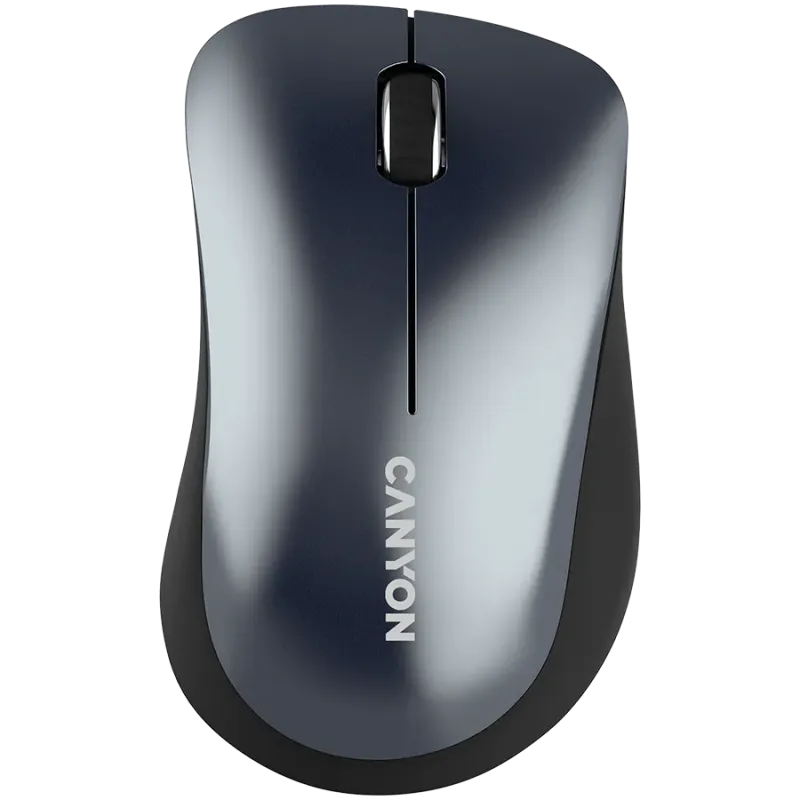 CANYON MW-11, 2.4 GHz Wireless mouse,with 3 buttons, DPI 1200, Battery:AAA*2pcs,Black,67*109*38mm,0.063kg - 1