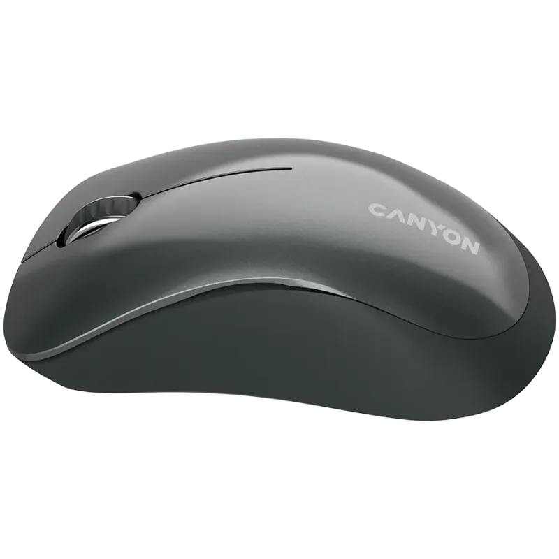 CANYON MW-11, 2.4 GHz Wireless mouse,with 3 buttons, DPI 1200, Battery:AAA*2pcs,Black,67*109*38mm,0.063kg - 1