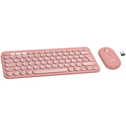 LOGITECH Pebble 2 Bluetooth Keyboard Combo - TONAL ROSE - US INT'L - 1
