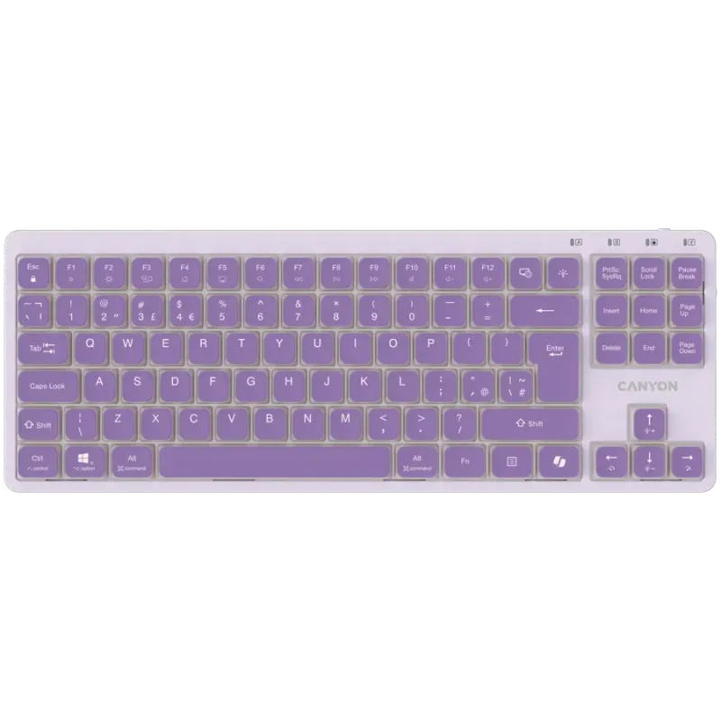 CANYON Keyboard OnType 10 Low Profile EN Wired Violet - 1