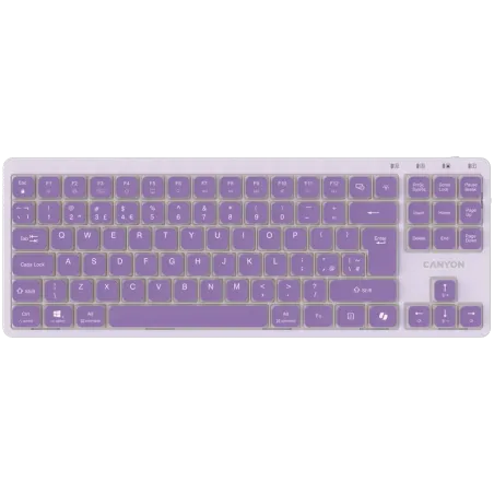 CANYON Keyboard OnType 10 Low Profile EN Wired Violet - 1