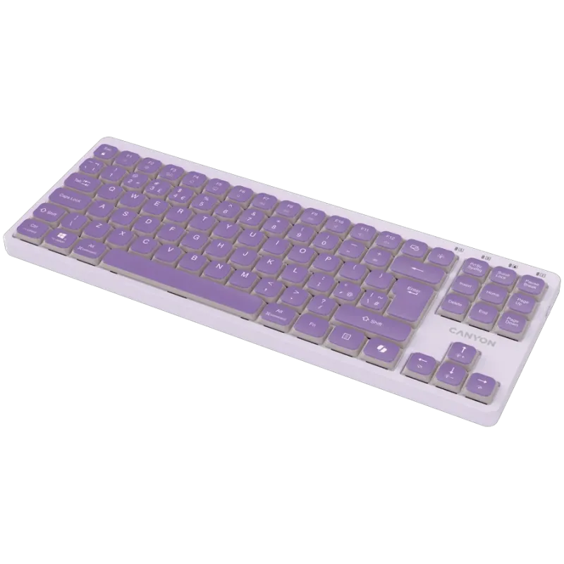 CANYON Keyboard OnType 10 Low Profile EN Wired Violet - 1