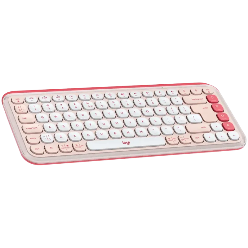 LOGITECH POP ICON KEYS - ROSE - US INT'L - BT - INTNL-973 - 1