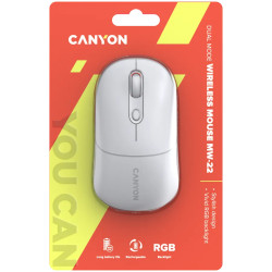 CANYON mouse MW-22 2in1 BT/ Wireless Snow White - 6