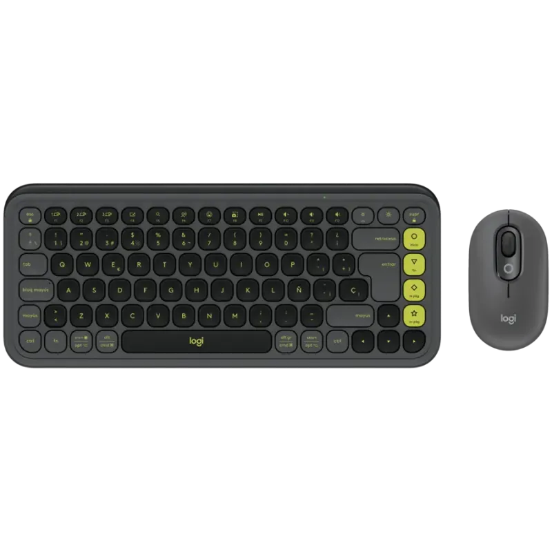 LOGITECH POP ICON COMBO - GRAPHITE - US INT'L - BT - INTNL-973 - 1