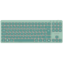 CANYON Keyboard OnType 10 Low Profile EN Wired Green - 1