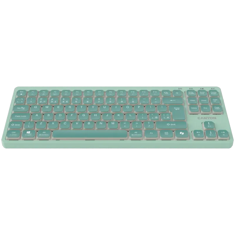 CANYON Keyboard OnType 10 Low Profile EN Wired Green - 1