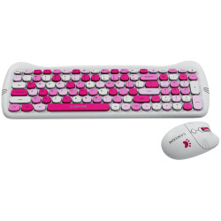 CANYON HSET-W6 EN Keyboard+Mouse Kitty Edition AAA+АА Wireless Pink - 3