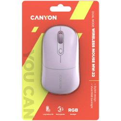 CANYON mouse MW-22 2in1 BT/ Wireless Pearl Rose - 6