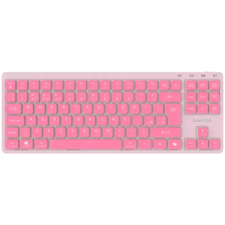 CANYON Keyboard OnType 10 Low Profile EN Wired Pink - 1